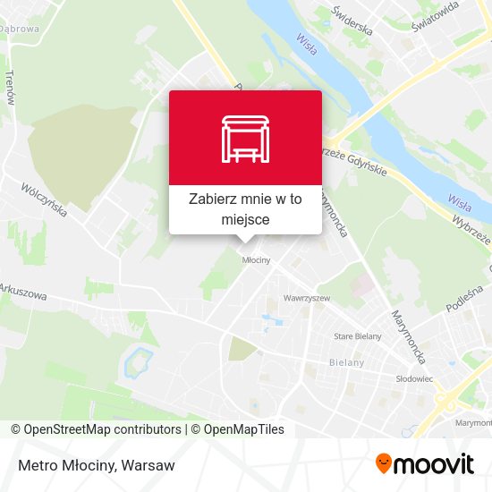 Mapa Metro Młociny