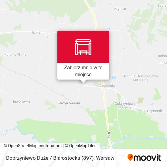 Mapa Dobrzyniewo Duże / Białostocka (897)