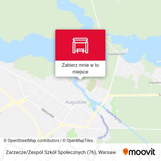 Mapa Zarzecze / Zespół Szkół Społecznych (76)