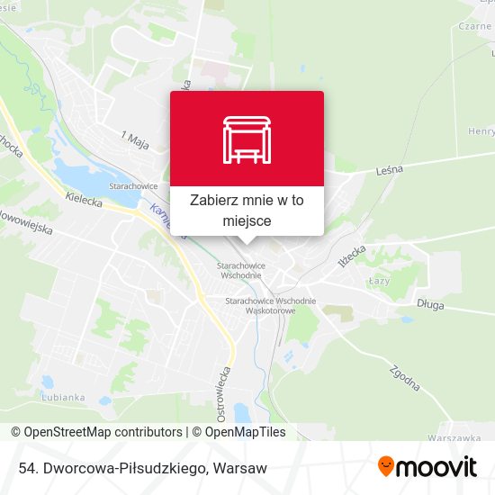 Mapa 54. Dworcowa-Piłsudzkiego