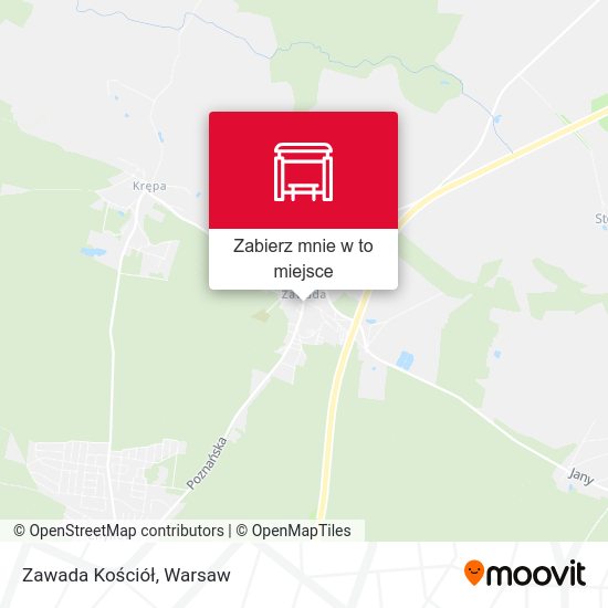 Mapa Zawada Kościół