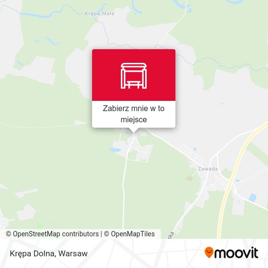 Mapa Krępa Dolna