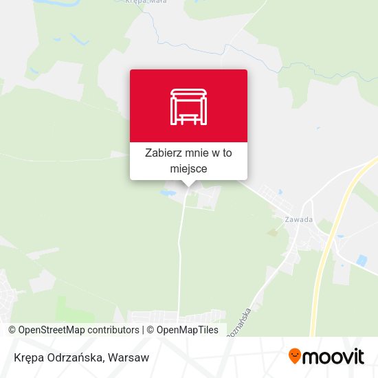 Mapa Krępa Odrzańska