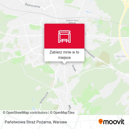 Mapa Państwowa Straż Pożarna