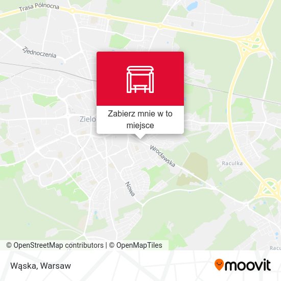 Mapa Wąska