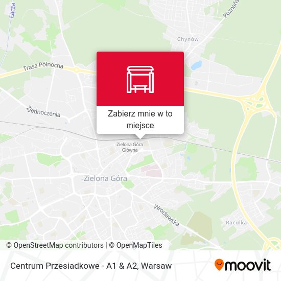 Mapa Centrum Przesiadkowe - A1 & A2