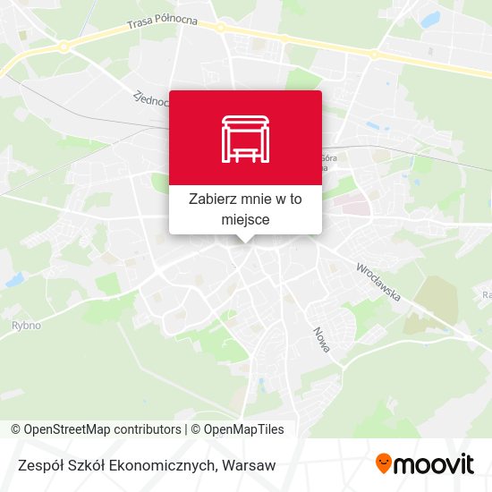 Mapa Zespół Szkół Ekonomicznych