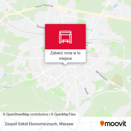 Mapa Zespół Szkół Ekonomicznych