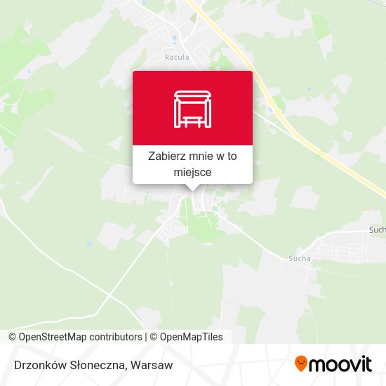 Mapa Drzonków Słoneczna