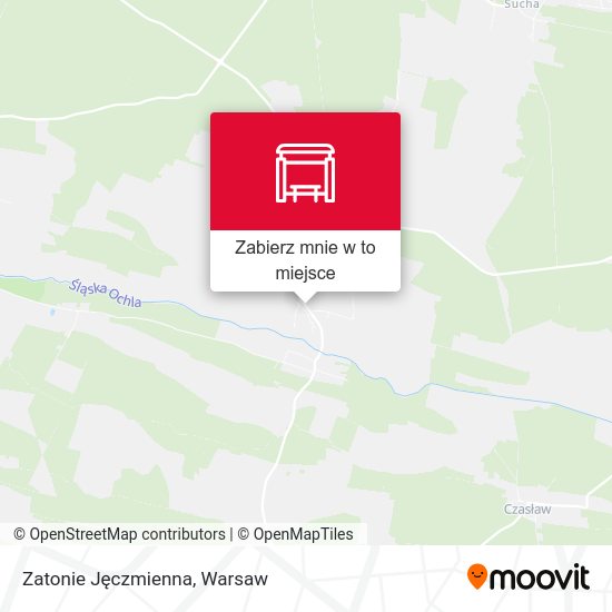 Mapa Zatonie Jęczmienna