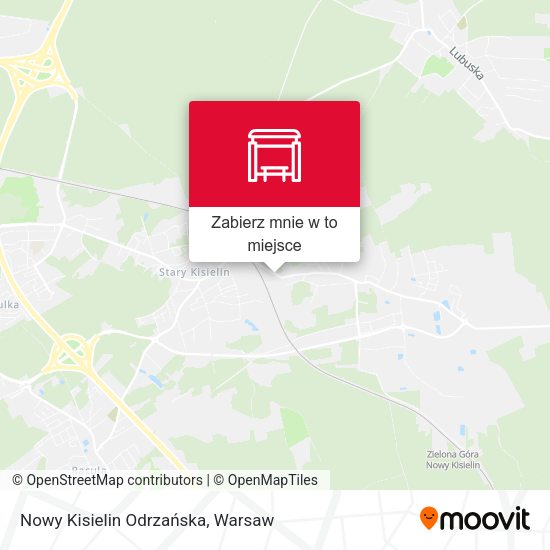 Mapa Nowy Kisielin Odrzańska