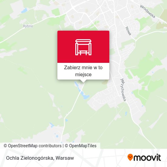 Mapa Ochla Zielonogórska