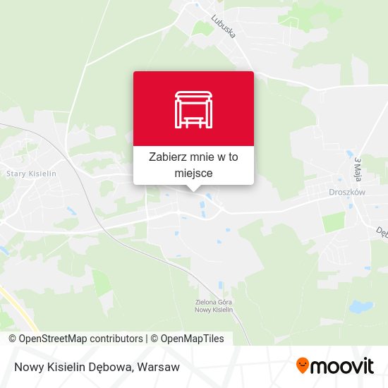 Mapa Nowy Kisielin Dębowa