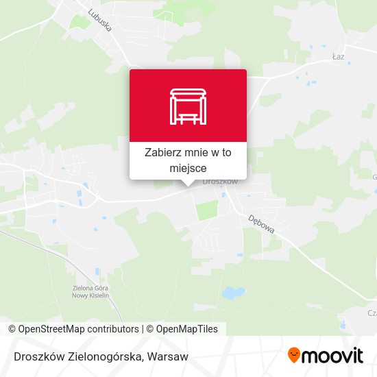 Mapa Droszków Zielonogórska