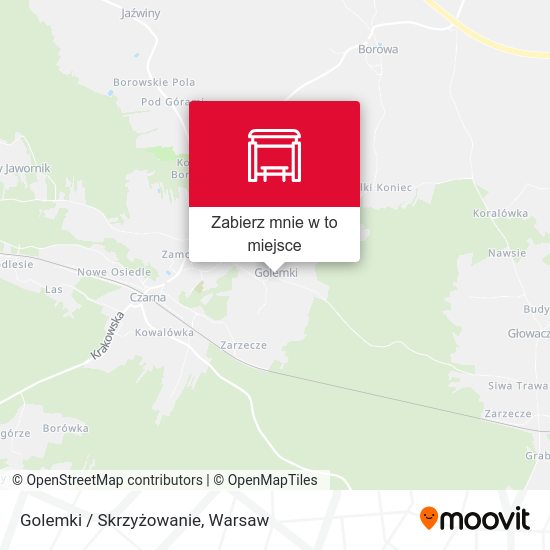 Mapa Golemki / Skrzyżowanie