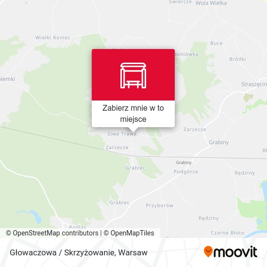 Mapa Głowaczowa / Skrzyżowanie