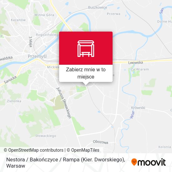 Mapa Nestora / Bakończyce / Rampa (Kier. Dworskiego)