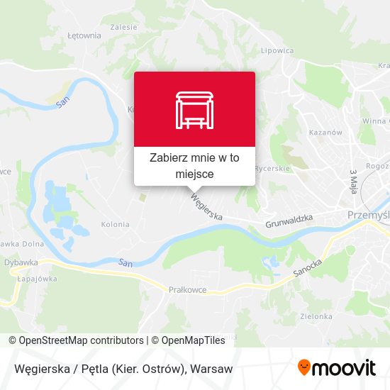 Mapa Węgierska / Pętla (Kier. Ostrów)