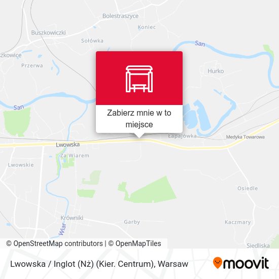 Mapa Lwowska / Inglot (Nż) (Kier. Centrum)