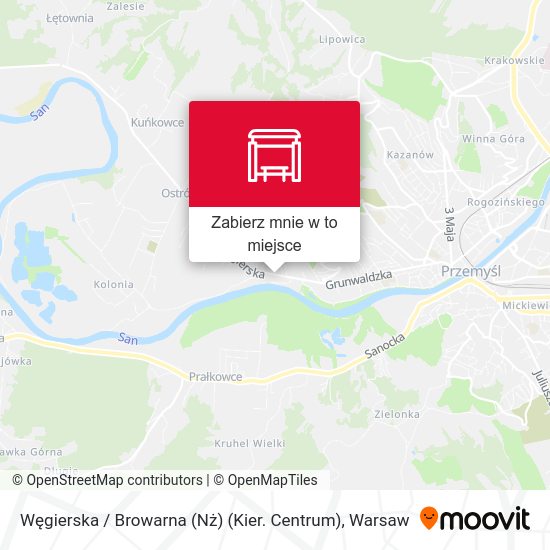 Mapa Węgierska / Browarna (Nż) (Kier. Centrum)