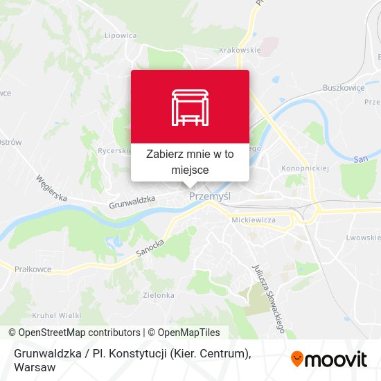 Mapa Grunwaldzka / Pl. Konstytucji (Kier. Centrum)