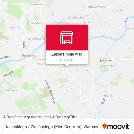 Mapa Jasińskiego / Zielińskiego (Kier. Centrum)