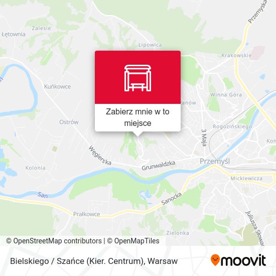 Mapa Bielskiego / Szańce (Kier. Centrum)