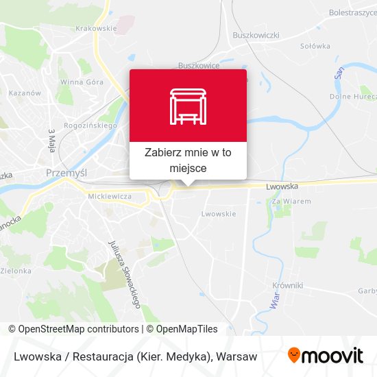 Mapa Lwowska / Restauracja (Kier. Medyka)