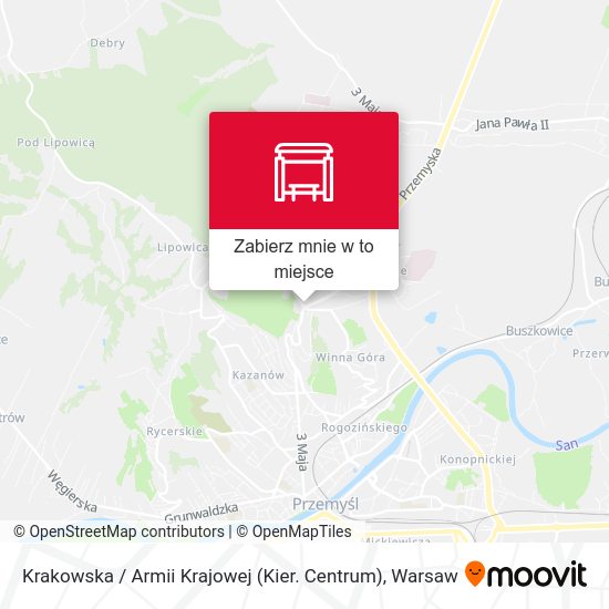 Mapa Krakowska / Armii Krajowej (Kier. Centrum)