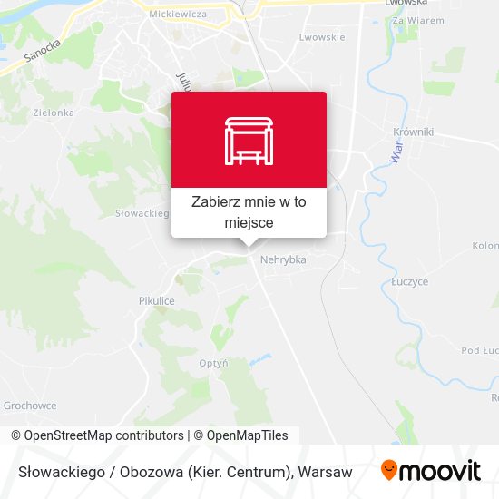 Mapa Słowackiego / Obozowa (Kier. Centrum)