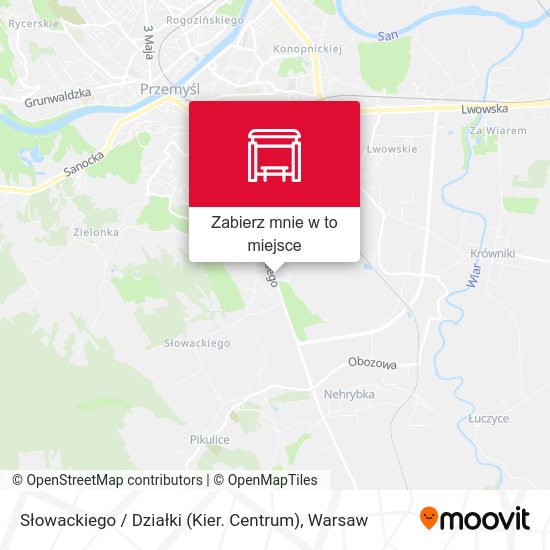 Mapa Słowackiego / Działki (Kier. Centrum)