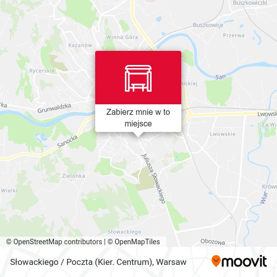 Mapa Słowackiego / Poczta (Kier. Centrum)