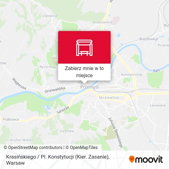 Mapa Krasińskiego / Pl. Konstytucji (Kier. Zasanie)