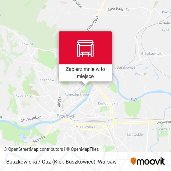 Mapa Buszkowicka / Gaz (Kier. Buszkowice)