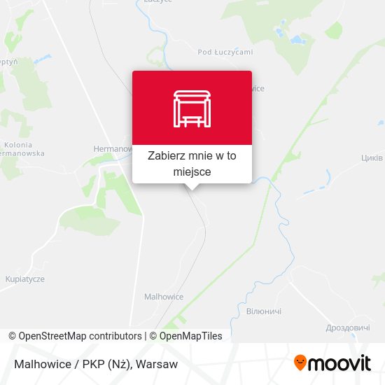 Mapa Malhowice / PKP (Nż)