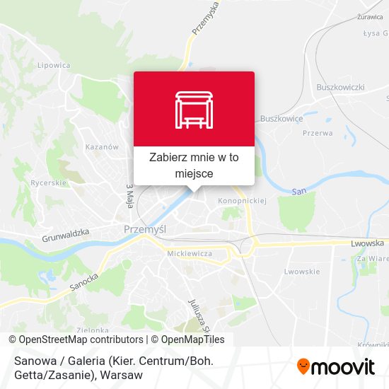 Mapa Sanowa / Galeria (Kier. Centrum / Boh. Getta / Zasanie)