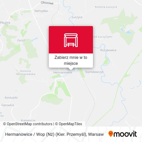 Mapa Hermanowice / Wop (Nż) (Kier. Przemyśl)