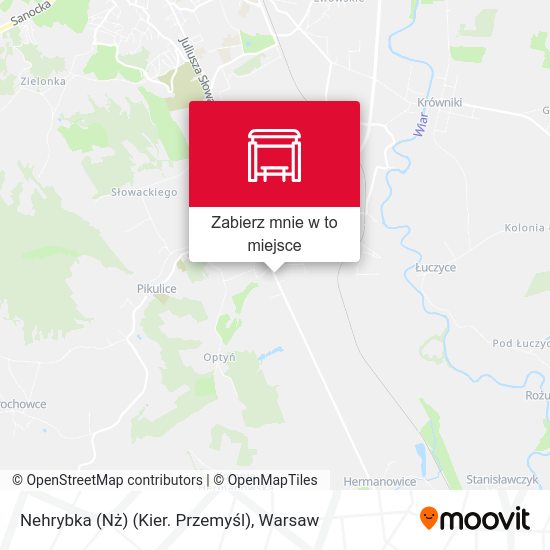 Mapa Nehrybka (Nż) (Kier. Przemyśl)