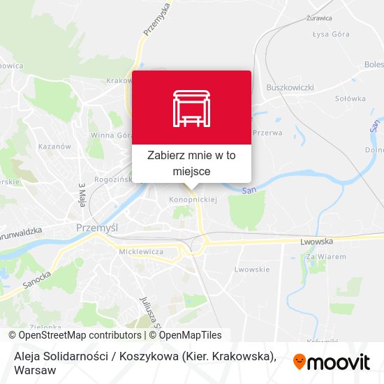 Mapa Aleja Solidarności / Koszykowa (Kier. Krakowska)