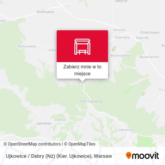 Mapa Ujkowice / Debry (Nż) (Kier. Ujkowice)