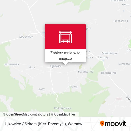 Mapa Ujkowice / Szkoła (Kier. Przemyśl)