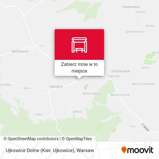 Mapa Ujkowice Dolne (Kier. Ujkowice)