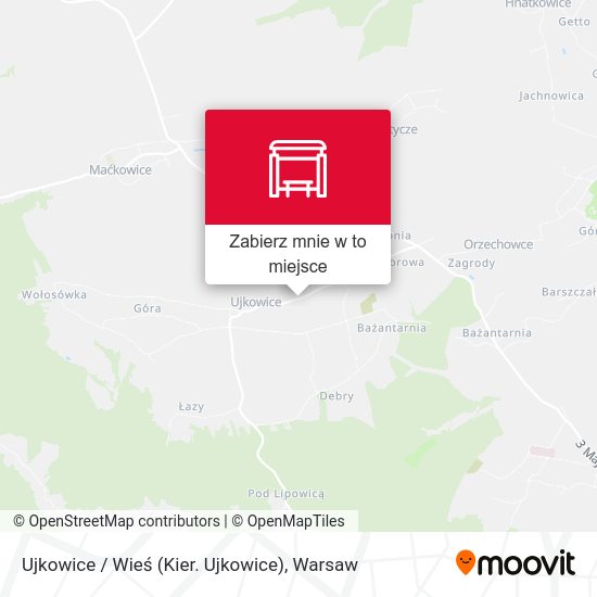 Mapa Ujkowice / Wieś (Kier. Ujkowice)