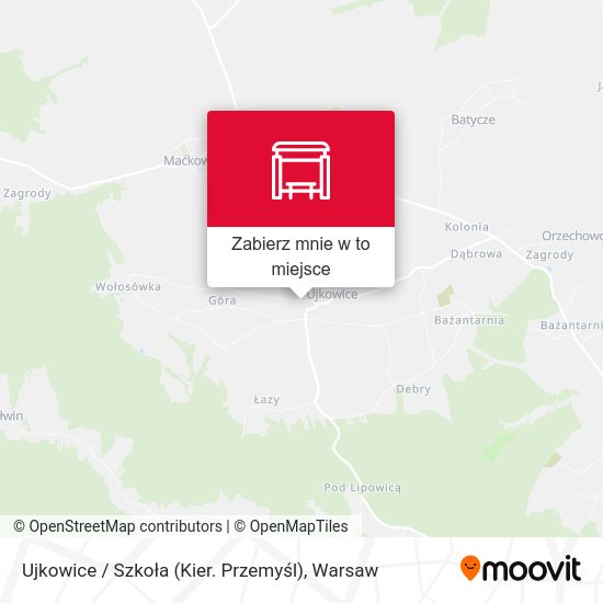 Mapa Ujkowice / Szkoła (Kier. Przemyśl)