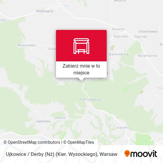 Mapa Ujkowice / Derby (Nż) (Kier. Wysockiego)