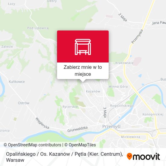 Mapa Opalińskiego / Os. Kazanów / Pętla (Kier. Centrum)