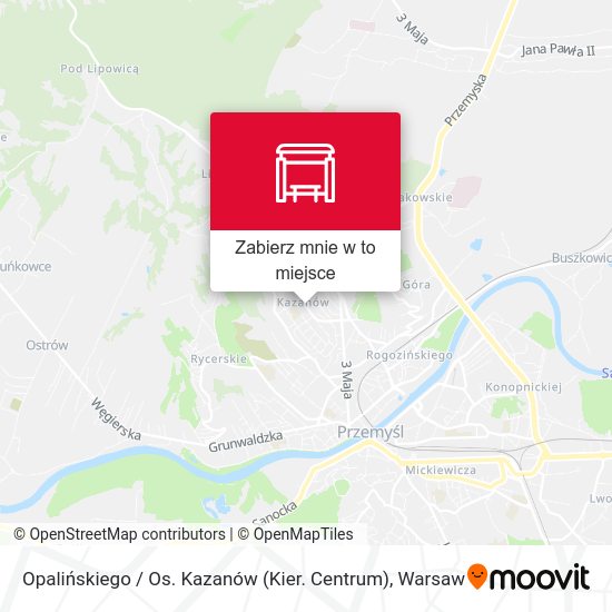 Mapa Opalińskiego / Os. Kazanów (Kier. Centrum)