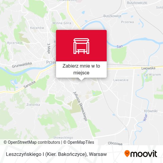 Mapa Leszczyńskiego I (Kier. Bakończyce)