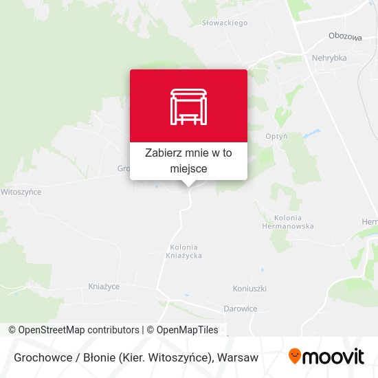 Mapa Grochowce / Błonie (Kier. Witoszyńce)