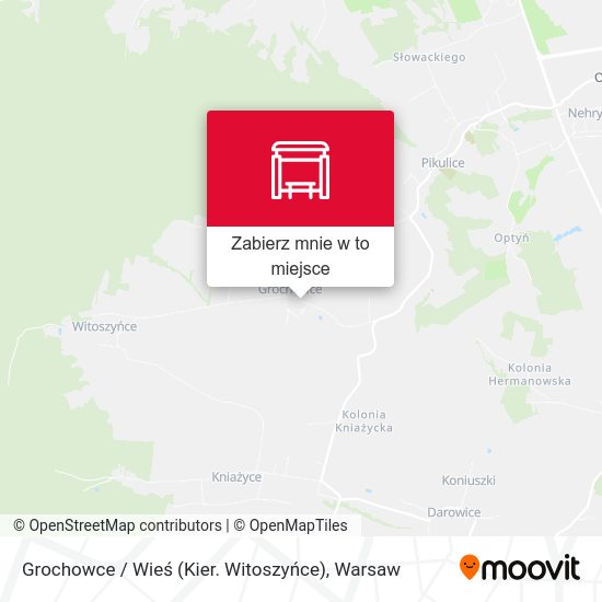 Mapa Grochowce / Wieś (Kier. Witoszyńce)